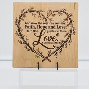 Faith Hope Love Laser