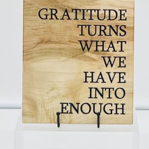 Gratitude enough